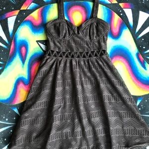Gray babydoll xhilaration dress small